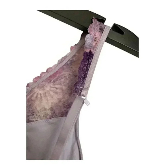 Victoria Secret PINK Lace Bralette Large in Muted Floral Colors Bra festival - Picture 3 of 8